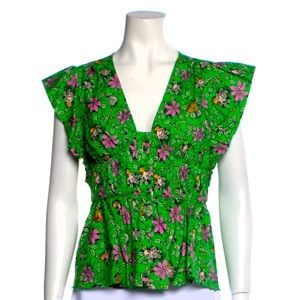 Derek Lam 10 Crosby Floral print V-neck blouse